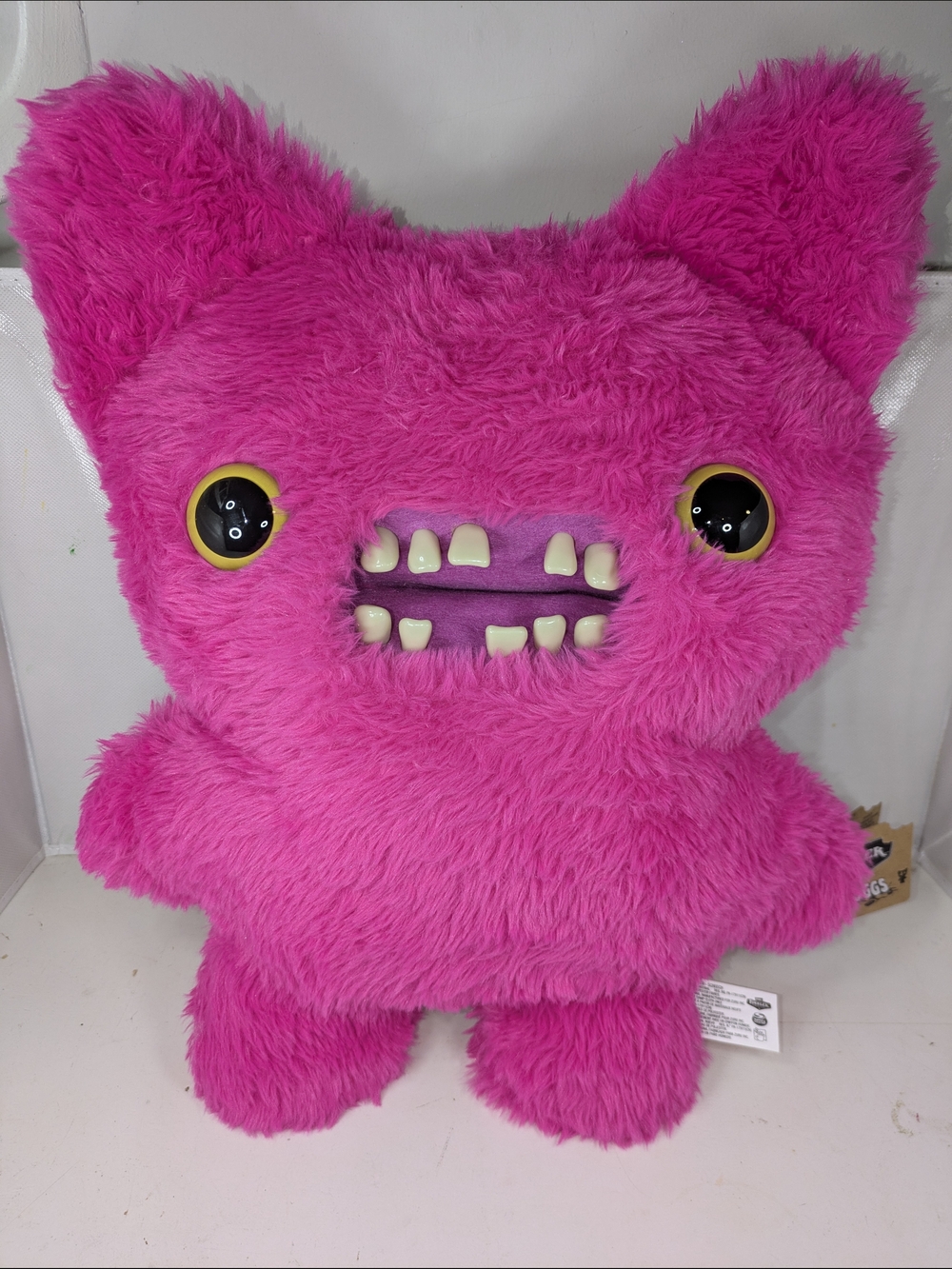 Fuggler Bigg Fugg XL 18” Pink Screech Plush Viral Ugly Cute Toy